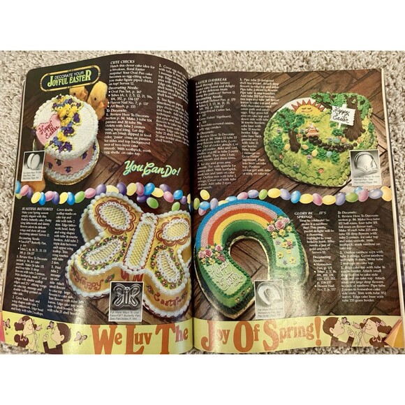 Vintage Wilton 1982 Yearbook Of Cake Decorating Book Baking Magazine - Picture 3 of 3
